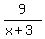 9%2F%28x%2B3%29