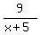 9%2F%28x%2B5%29