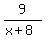 9%2F%28x%2B8%29