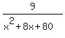9%2F%28x%5E2+%2B+8x+%2B+80%29