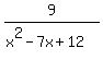 9%2F%28x%5E2-7x+%2B+12%29