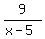 9%2F%28x-5%29