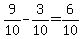 9%2F10+-+3%2F10+=+6%2F10
