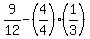 9%2F12-%284%2F4%29%281%2F3%29