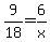9%2F18+=+6%2Fx