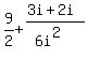9%2F2+%2B+%283i%2B+2i%29%2F%286i%5E2%29