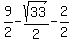 9%2F2-sqrt%2833%29%2F2-2%2F2