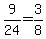 9%2F24=3%2F8