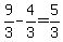 9%2F3+-+4%2F3+=+5%2F3