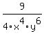 9%2F4x%5E4y%5E6