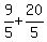 9%2F5%2B20%2F5