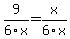 9%2F6x+=+x%2F6x