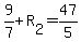 9%2F7%2BR%5B2%5D=47%2F5
