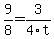 9%2F8=3%2F4t