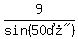 9%2Fsin%28%2250%B0%22%29
