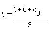 9=%280%2B6%2Bx%5B3%5D%29%2F3