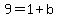 9=1%2Bb