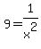9=1%2Fx%5E2