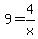 9=4%2Fx