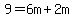 9=6m%2B2m