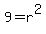 9=r%5E2