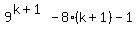 9%5E%28k%2B1%29-8%28k%2B1%29-1