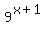9%5E%28x%2B1%29