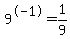 9%5E-1+=+1%2F9