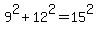 9%5E2%2B12%5E2=15%5E2