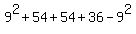 9%5E2%2B54%2B54%2B36-9%5E2