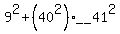 9%5E2+%2B+%2840%5E2%29+__+41%5E2