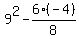 9%5E2-6%28-4%29%2F8