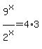 9%5Ex%2F2%5Ex=4%2A3