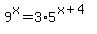 9%5Ex=+3%2A5%5E%28x%2B4%29