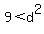9+%3C+d%5E2