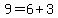 9+=+6+%2B+3