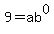 9+=+ab%5E0