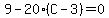 9+-+20%28C-3%29+=+0