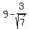 9+-+3%2Fsqrt%287%29