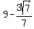 9+-+3sqrt%287%29%2F7