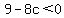 9+-+8c+%3C+0