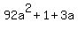 9+2a%5E2%2B1%2B3a