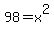 9+8+=++x++%5E+2