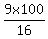 9+x+100%2F16