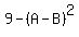 9-%28A-B%29%5E2