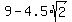 9-4.5%2Asqrt%282%29