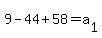 9-44%2B58=a%5B1%5D