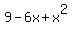 9-6x%2Bx%5E2