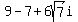 9-7%2B6sqrt%287%29i