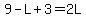 9-L%2B3=2L